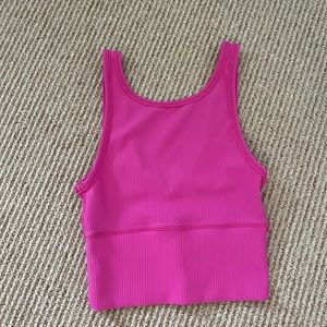 Lululemon sonic pink reversible power pivot tank top